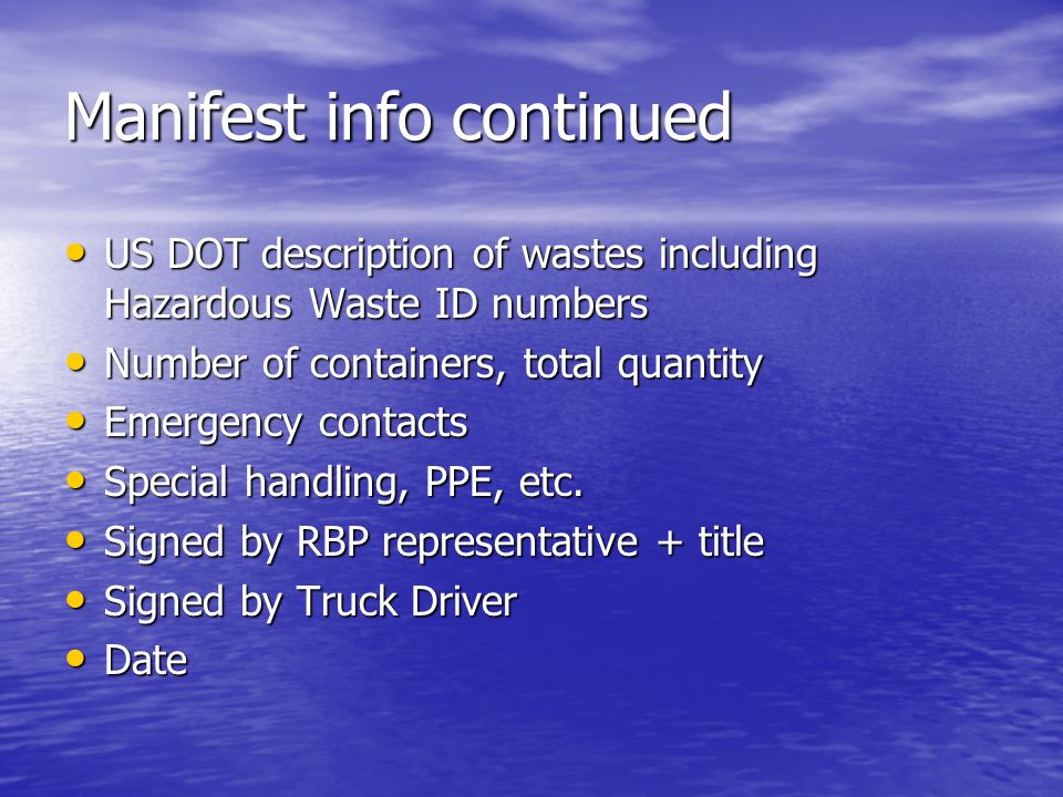 uniform hazardous waste manifest pdf